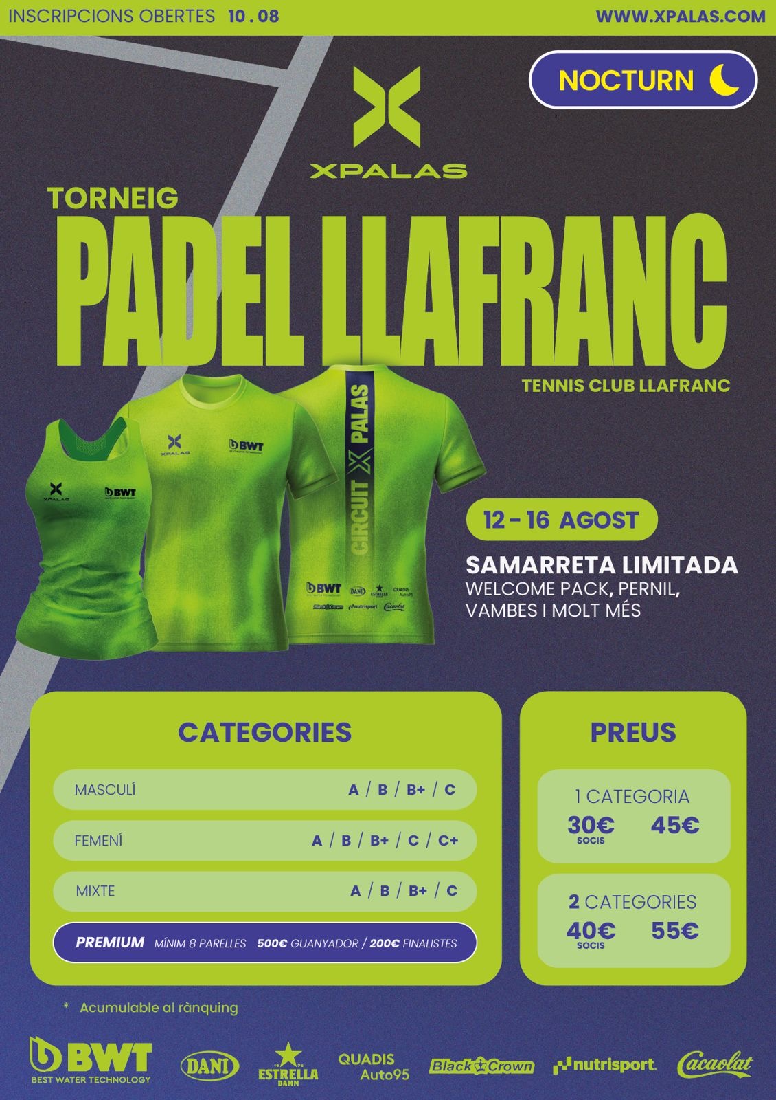 2A PROVA - CLUB TENIS LLAFRANC